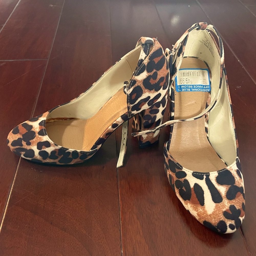 Leopard Print Women's Heels